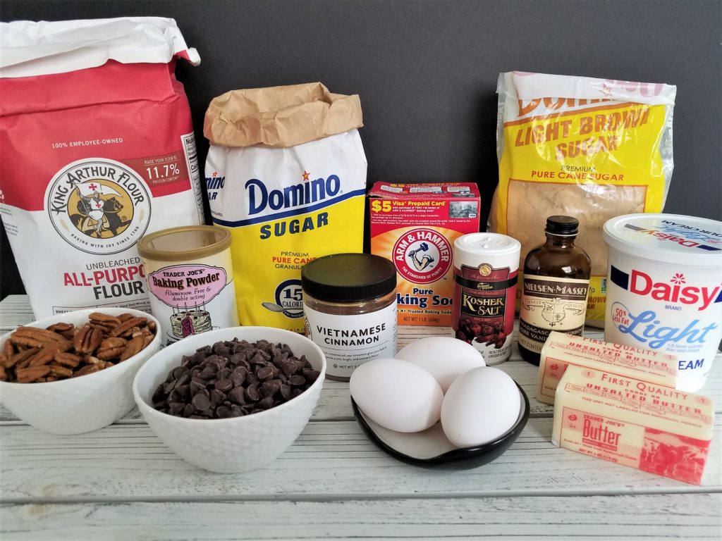 incredible chocolate chip coffee cake ingredients