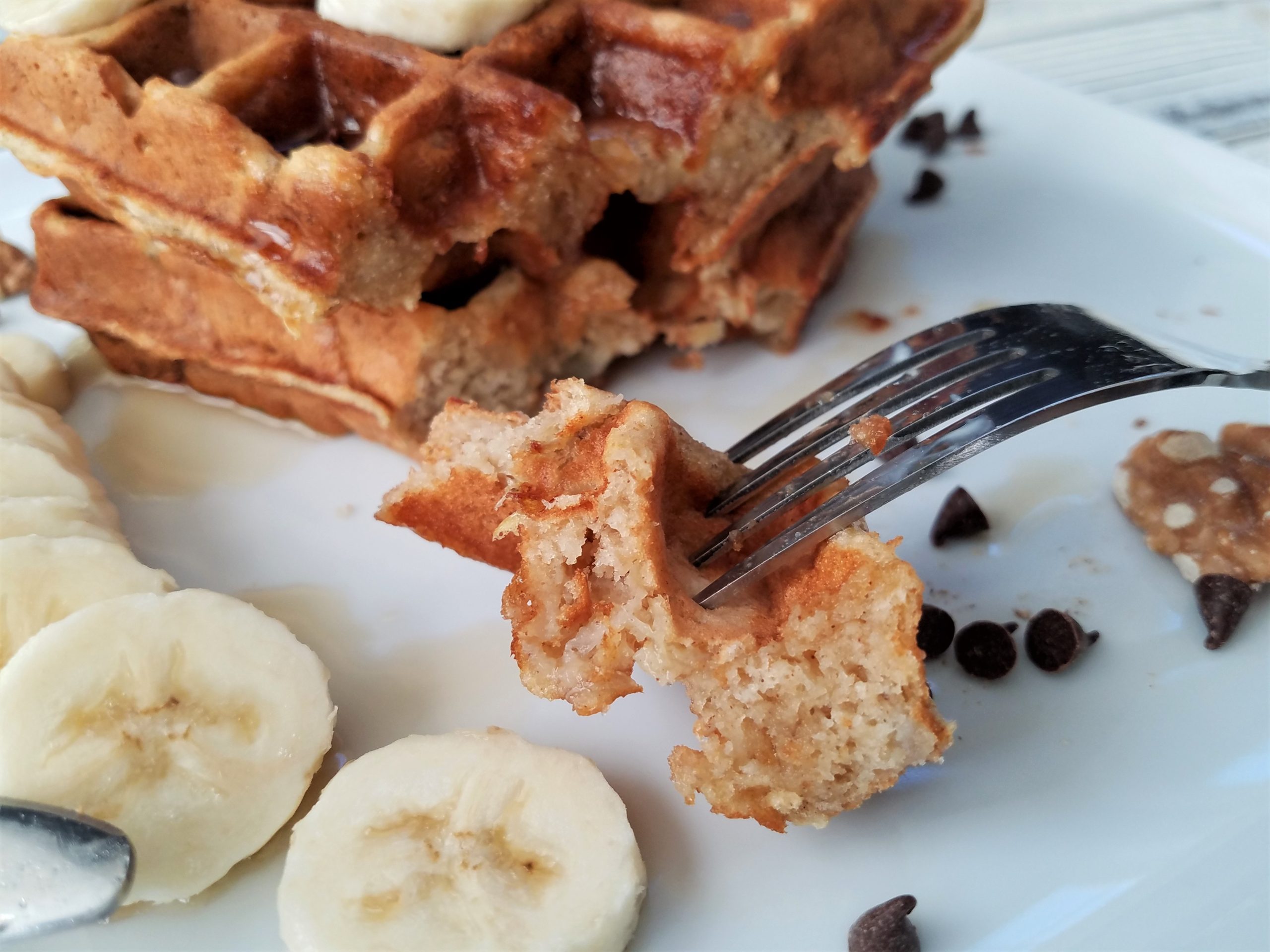 banana bread waffle