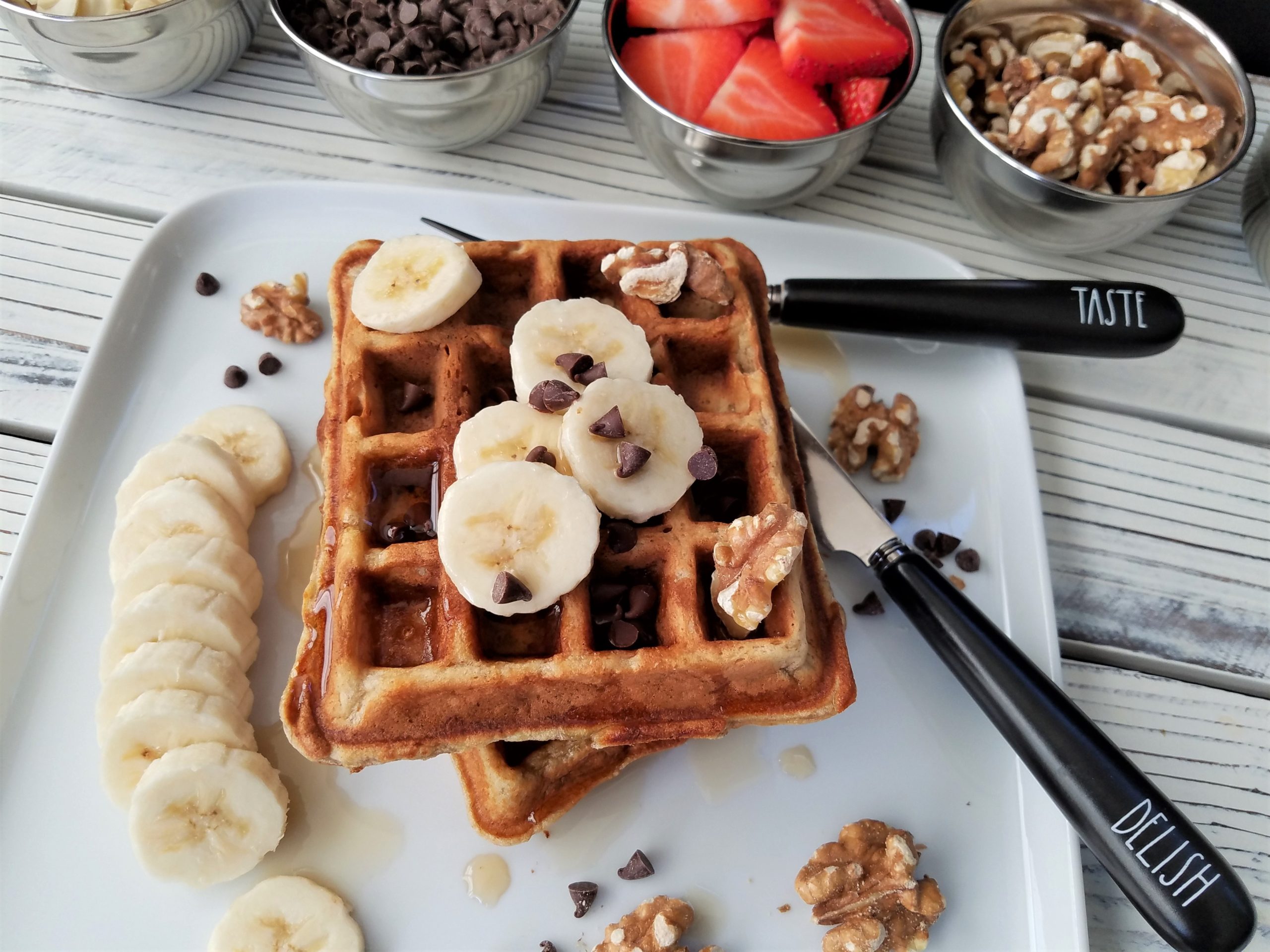 banana bread waffle