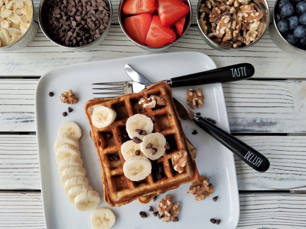 banana bread waffles